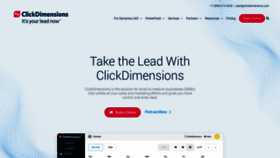 What Clickdimensions.com website looks like in 2024 