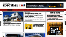 What Constructionspecifier.com website looks like in 2024 