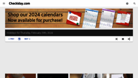 What Checkiday.com website looks like in 2024 