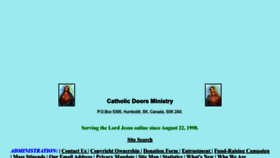 What Catholicdoors.com website looks like in 2024 