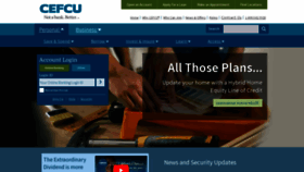What Cefcu.com website looks like in 2024 
