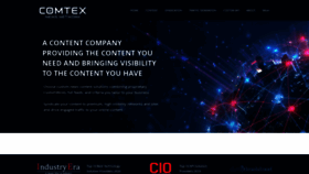 What Comtex.com website looks like in 2024 