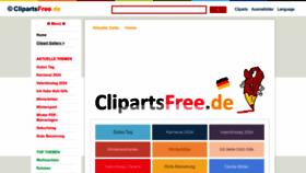 What Clipartsfree.de website looks like in 2024 