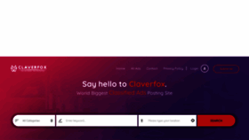 What Claverfox.com website looks like in 2024 
