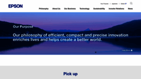 What Corporate.epson website looks like in 2024 