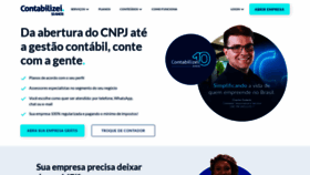 What Contabilizei.com.br website looked like in 2024 (1 year ago)
