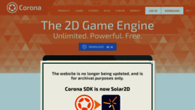 What Coronalabs.com website looks like in 2024 