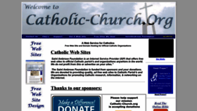 What Catholic-church.org website looks like in 2024 
