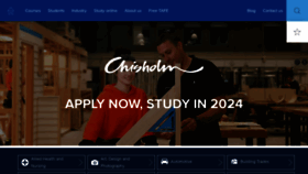 What Chisholm.edu.au website looks like in 2024 