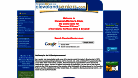 What Clevelandseniors.com website looks like in 2024 