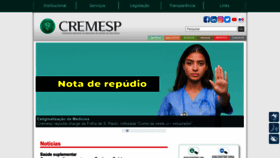 What Cremesp.org.br website looks like in 2024 