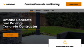 What Concretecontractoromaha.com website looks like in 2024 