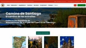 What Caminosantiago.org website looked like in 2024 (1 year ago)