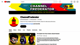 What Channelfrederator.com website looks like in 2024 
