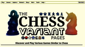 What Chessvariants.org website looks like in 2024 