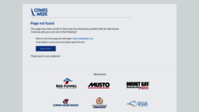 What Cowesweek.co.uk website looked like in 2024 (1 year ago)