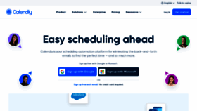 What Calendly.com website looks like in 2024 
