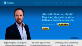 What Centrodelaccidentado.com website looks like in 2024 