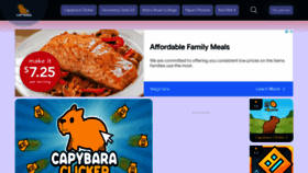 What Capybaragame.io website looks like in 2024 