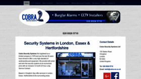 What Cobra-ss.co.uk website looks like in 2024 