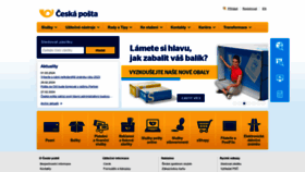 What Ceskaposta.cz website looks like in 2024 