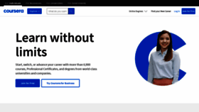 What Coursera.org website looks like in 2024 