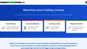 What Compareholidaymoney.com website looks like in 2024 