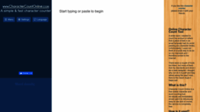 What Charactercountonline.com website looked like in 2024 (1 year ago)