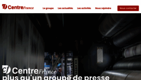What Centrefrance.com website looks like in 2024 