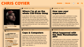 What Chriscoyier.net website looks like in 2024 