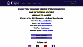 What Consciouslifeexpo.com website looked like in 2024 (1 year ago)