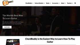 What Chordbuddy.com website looks like in 2024 