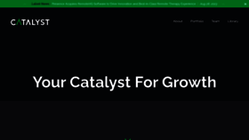 What Catalyst.com website looks like in 2024 