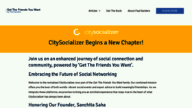 What Citysocializer.com website looks like in 2024 