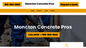 What Concretemoncton.com website looks like in 2024 