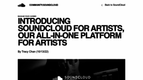 What Community.soundcloud.com website looks like in 2024 