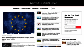 What Climatealarmism.news website looks like in 2024 