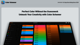 What Colorschemer.com website looks like in 2024 