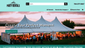What Charlottepartyrentals.net website looks like in 2024 