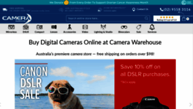 What Camera-warehouse.com.au website looks like in 2024 