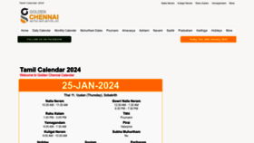 What Calendar.goldenchennai.com website looks like in 2024 