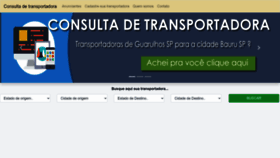 What Consultadetransportadora.com.br website looks like in 2024 