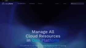 What Cloudforet.io website looks like in 2024 