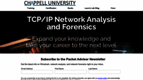 What Chappell-university.com website looks like in 2024 