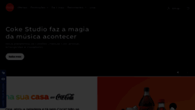 What Coca-cola.com.br website looks like in 2024 