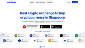 What Coinhako.com website looks like in 2024 