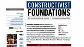 What Constructivist.info website looks like in 2024 