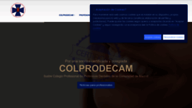 What Colprodecam.org website looks like in 2024 