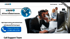 What Callsupportteam.com website looks like in 2024 