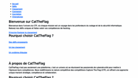 What Cattheflag.fr website looks like in 2024 